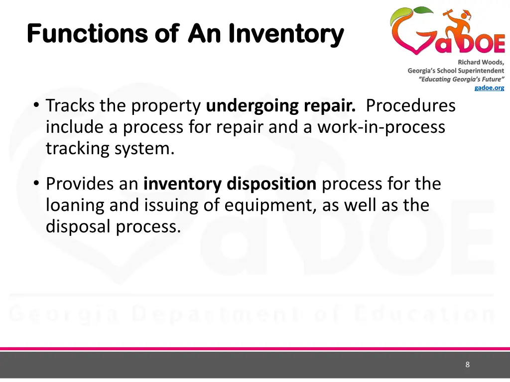 functions of an inventory functions 1