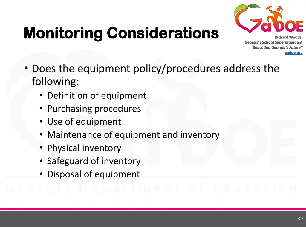 monitoring considerations monitoring 1