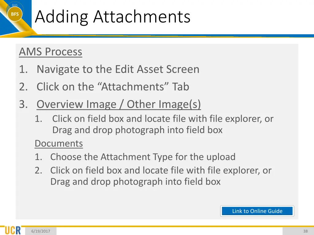 bas bfs adding attachments