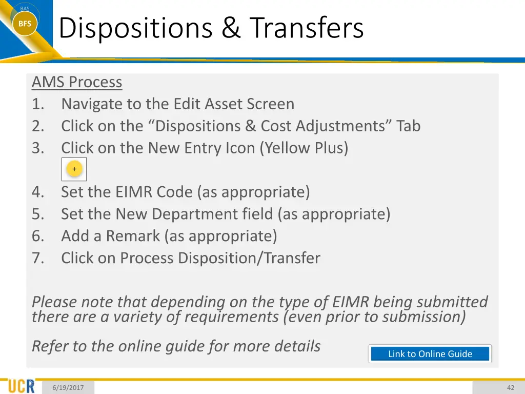 bas bfs dispositions transfers 1