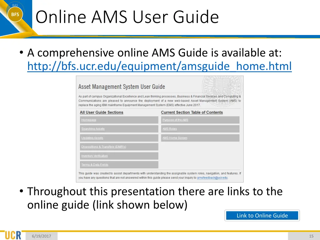 bas bfs online ams user guide