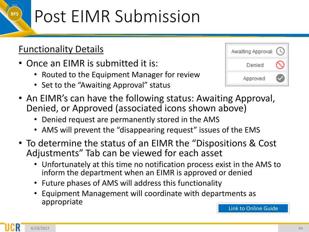 bas bfs post eimr submission