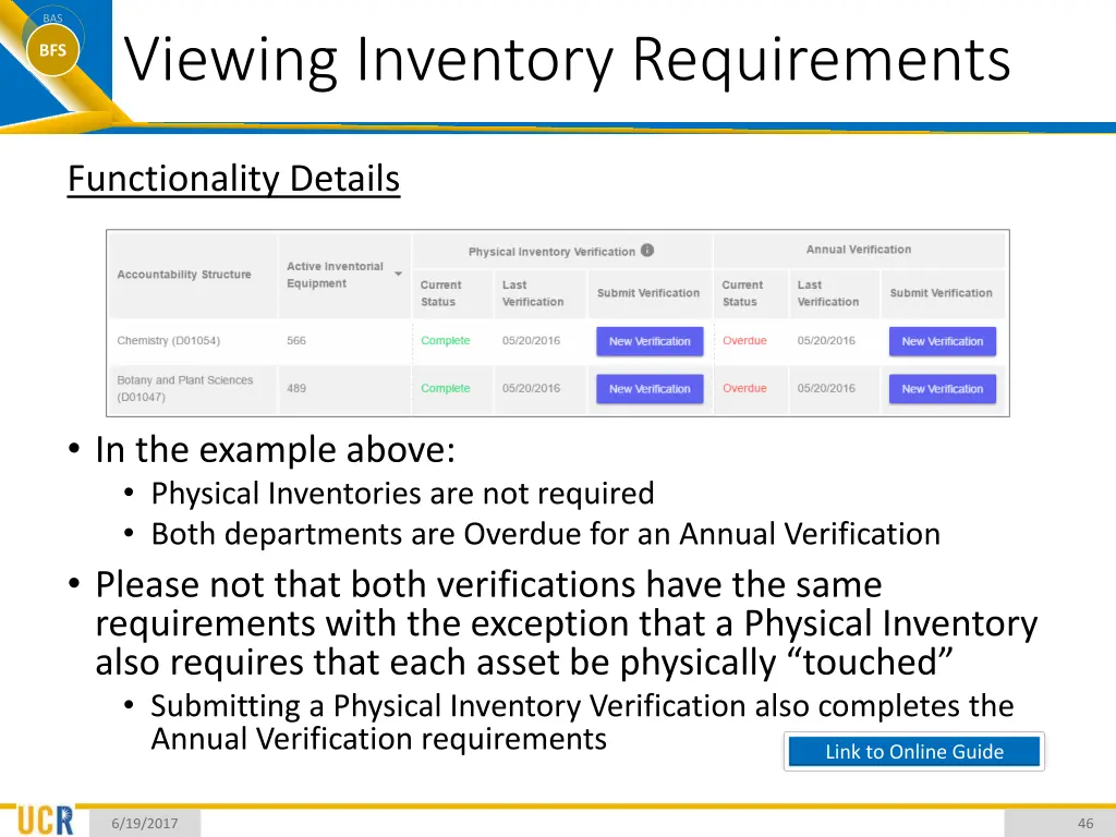 bas bfs viewing inventory requirements 1