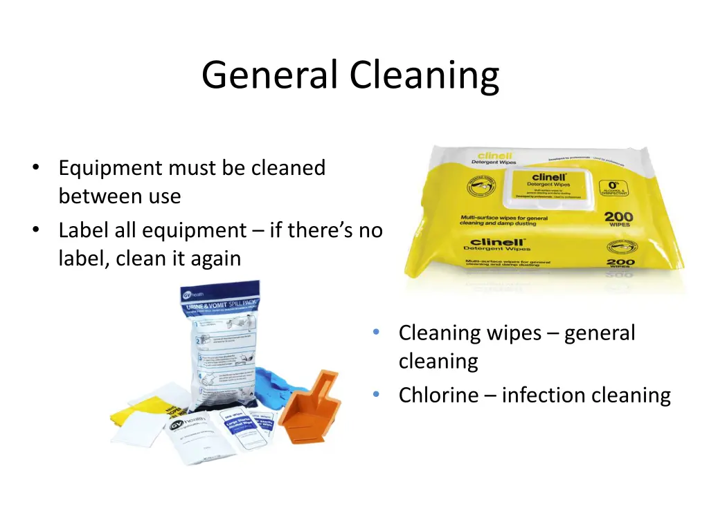 general cleaning