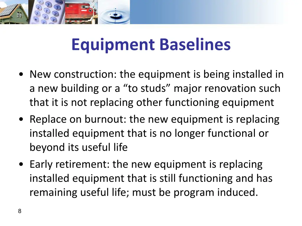 equipment baselines