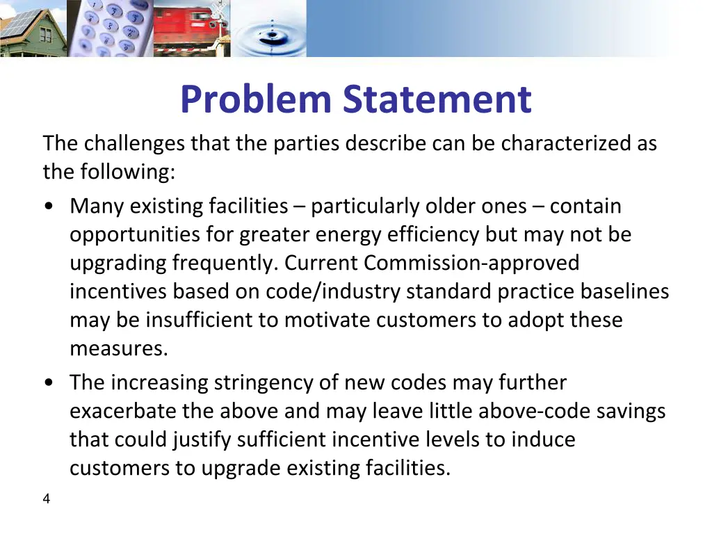 problem statement the challenges that the parties