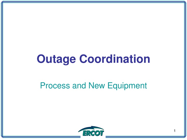 outage coordination