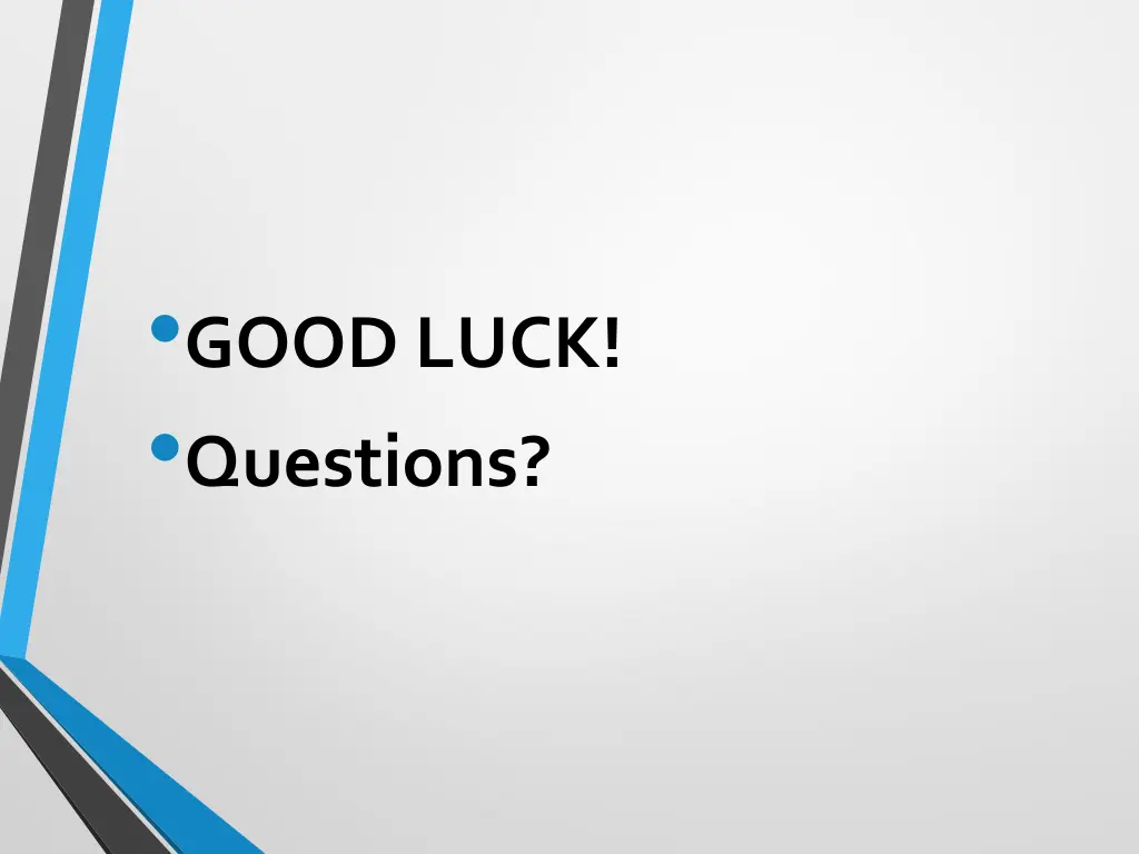 good luck questions