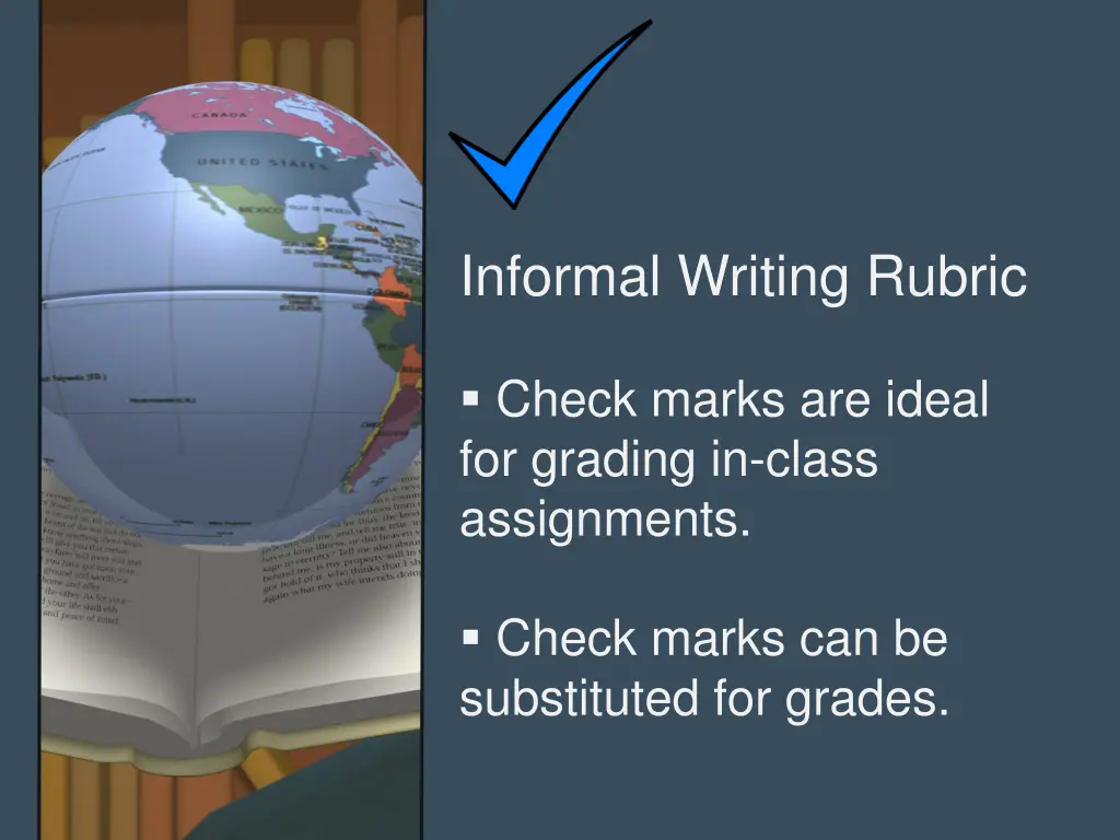 informal writing rubric