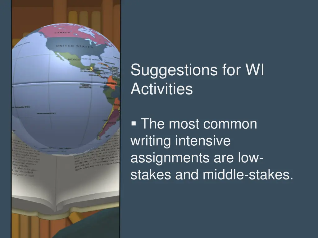 suggestions for wi activities