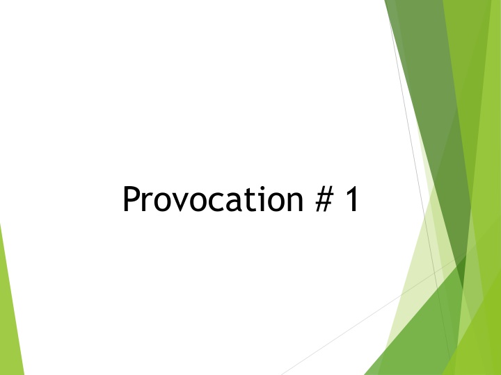 provocation 1