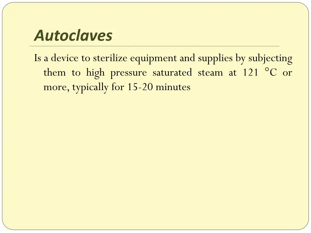 autoclaves