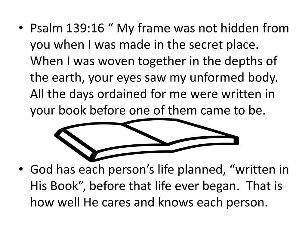 psalm 139 16 my frame was not hidden from