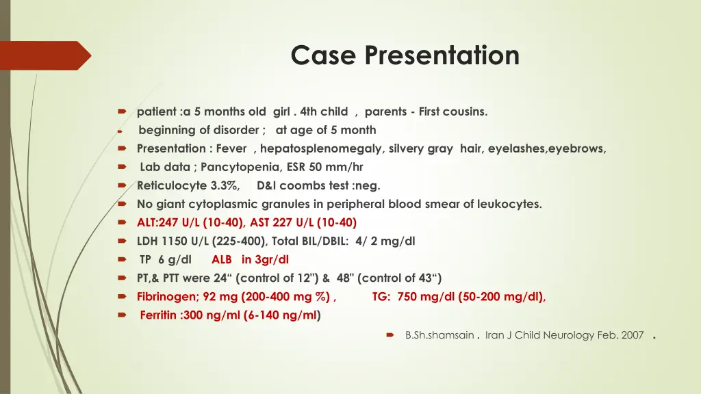 case presentation