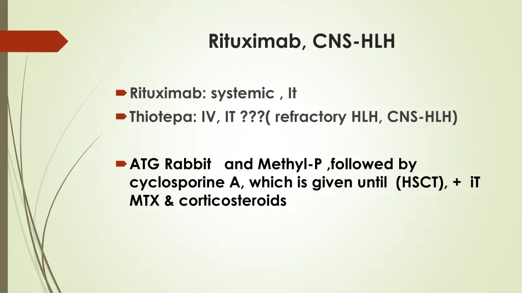 rituximab cns hlh