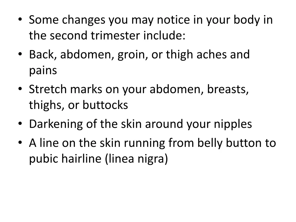 some changes you may notice in your body