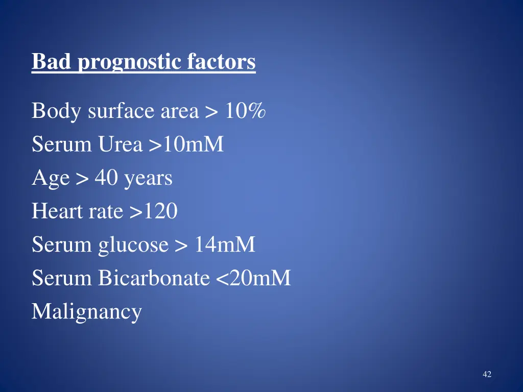 bad prognostic factors