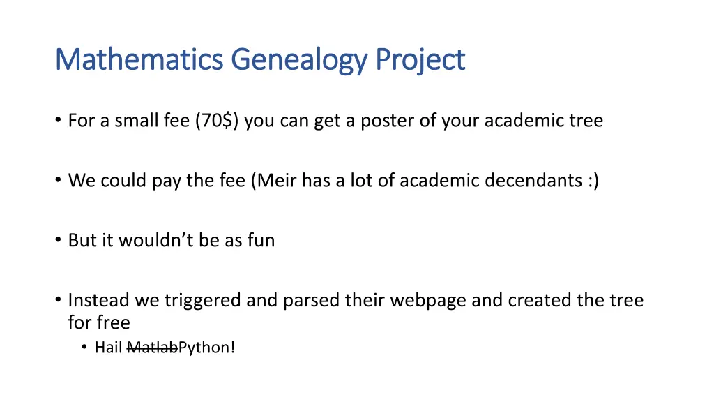 mathematics genealogy project mathematics 1