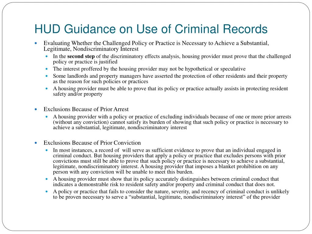 hud guidance on use of criminal records 1