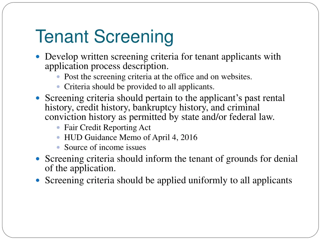 tenant screening