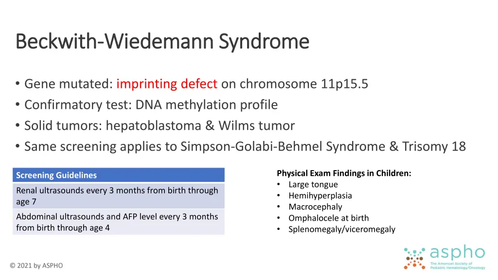 beckwith beckwith wiedemann syndrome wiedemann