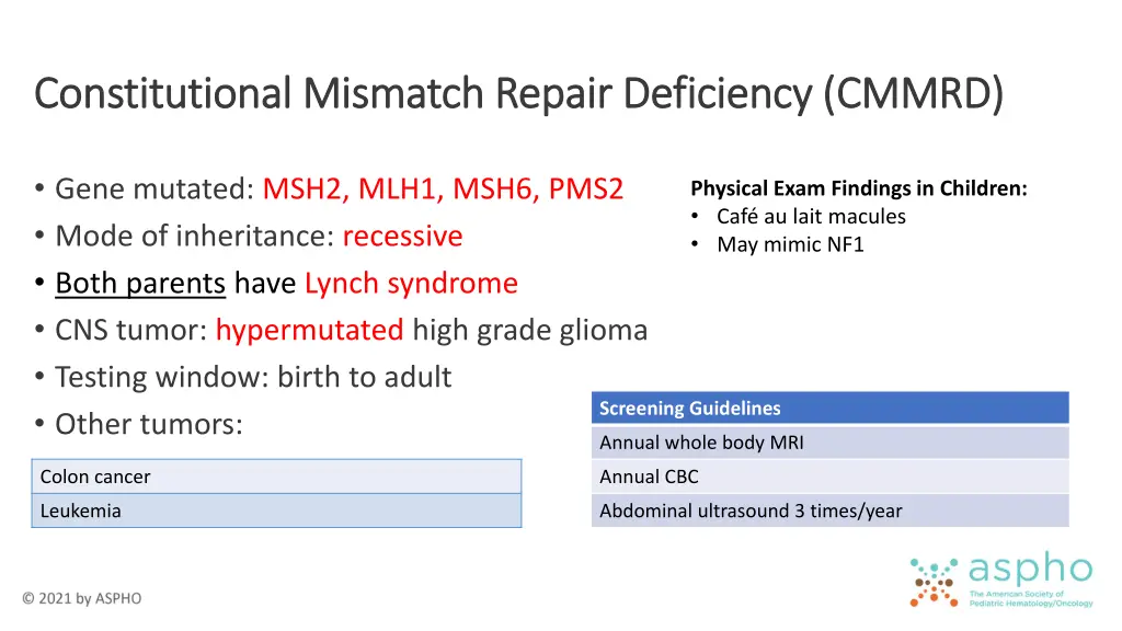 constitutional mismatch repair deficiency cmmrd