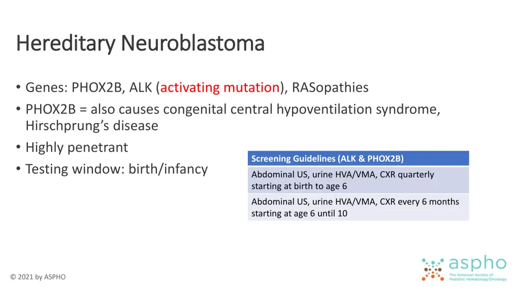 hereditary neuroblastoma hereditary neuroblastoma