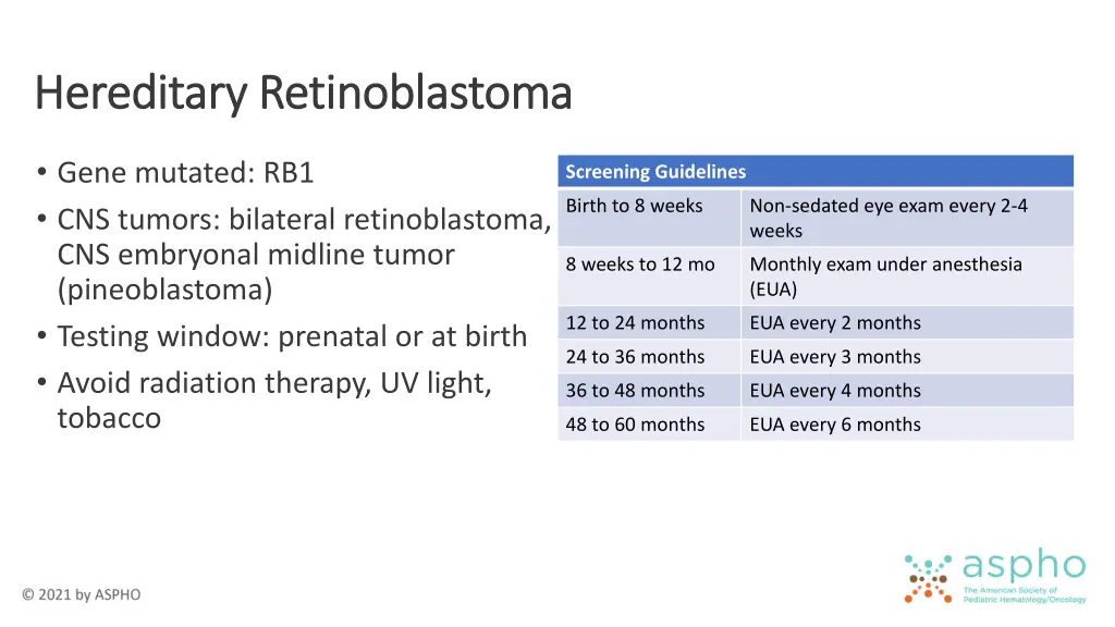 hereditary retinoblastoma hereditary