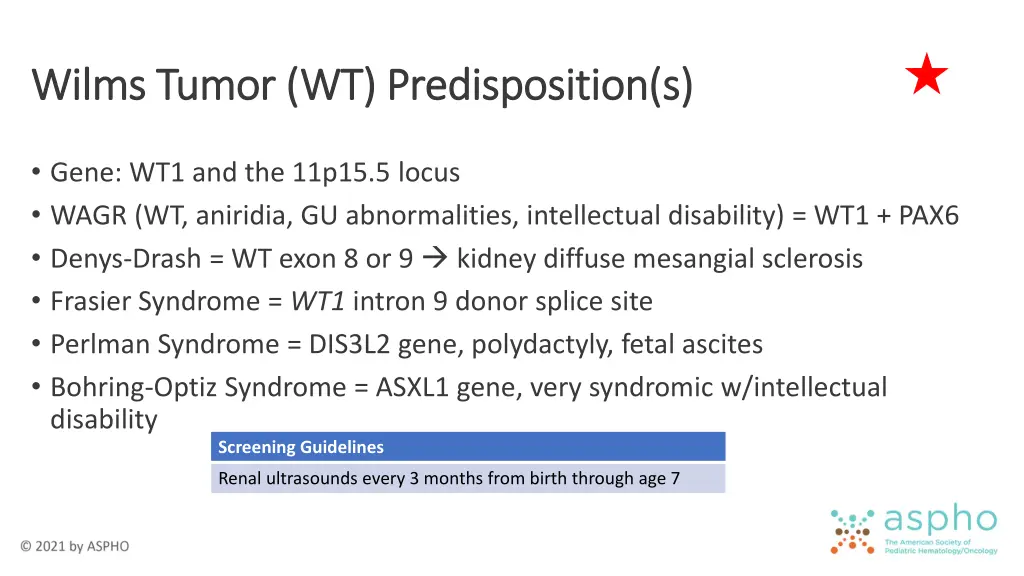 wilms tumor wt predisposition s wilms tumor