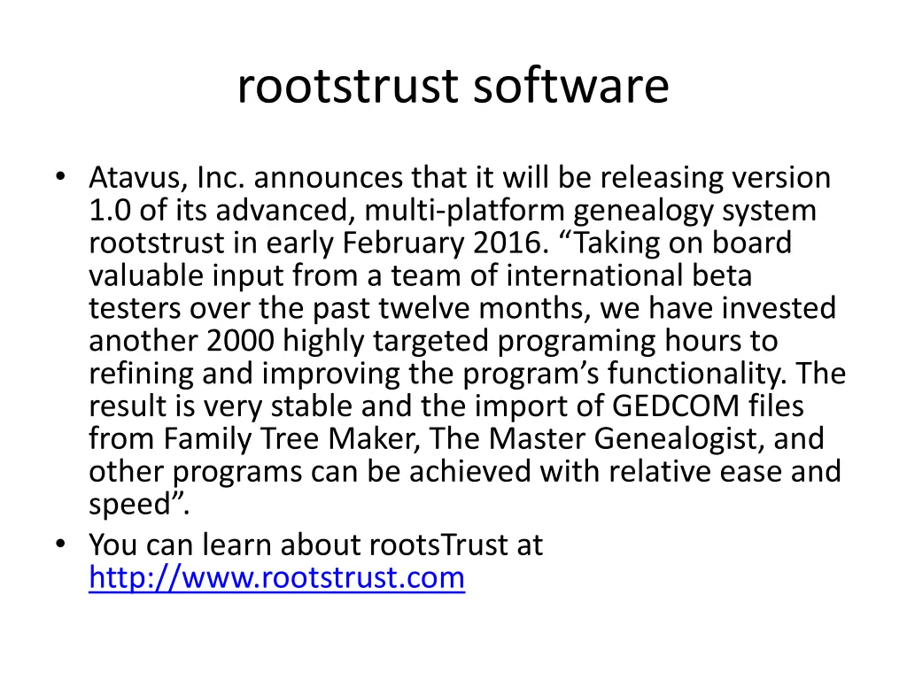 rootstrust software