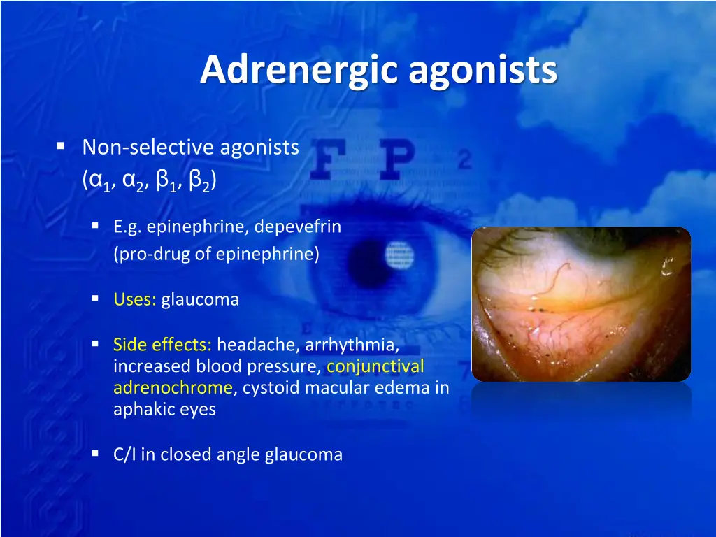 adrenergic agonists