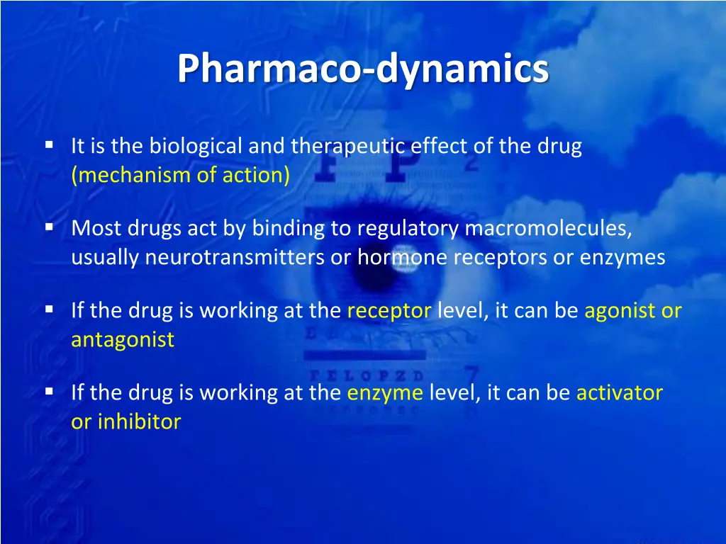 pharmaco dynamics