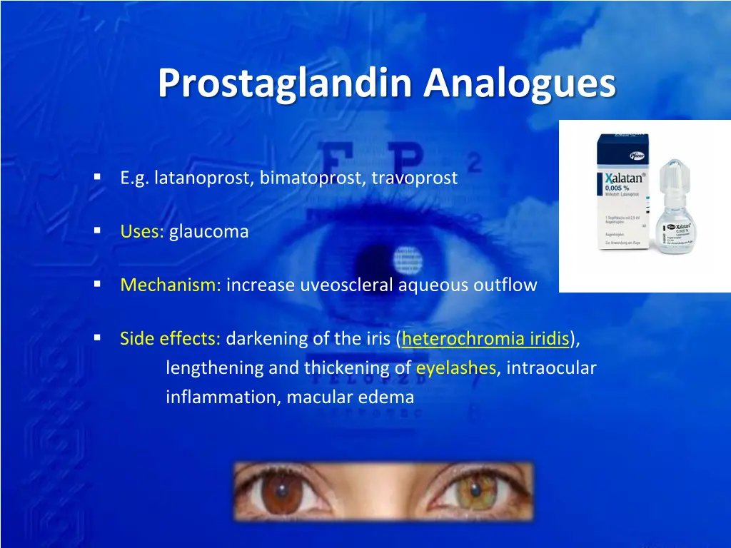 prostaglandin analogues