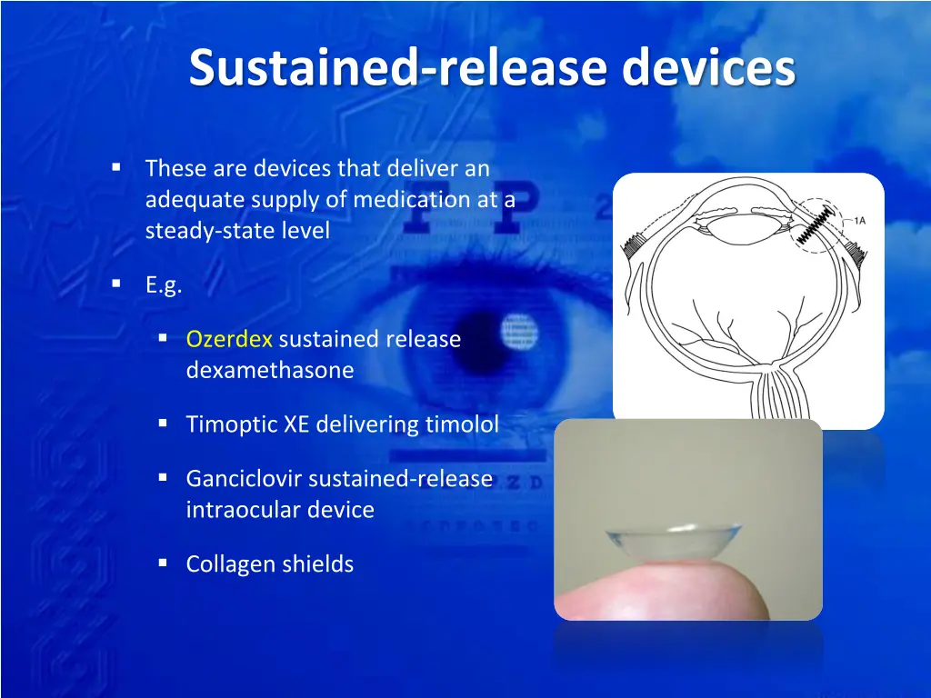 sustained release devices