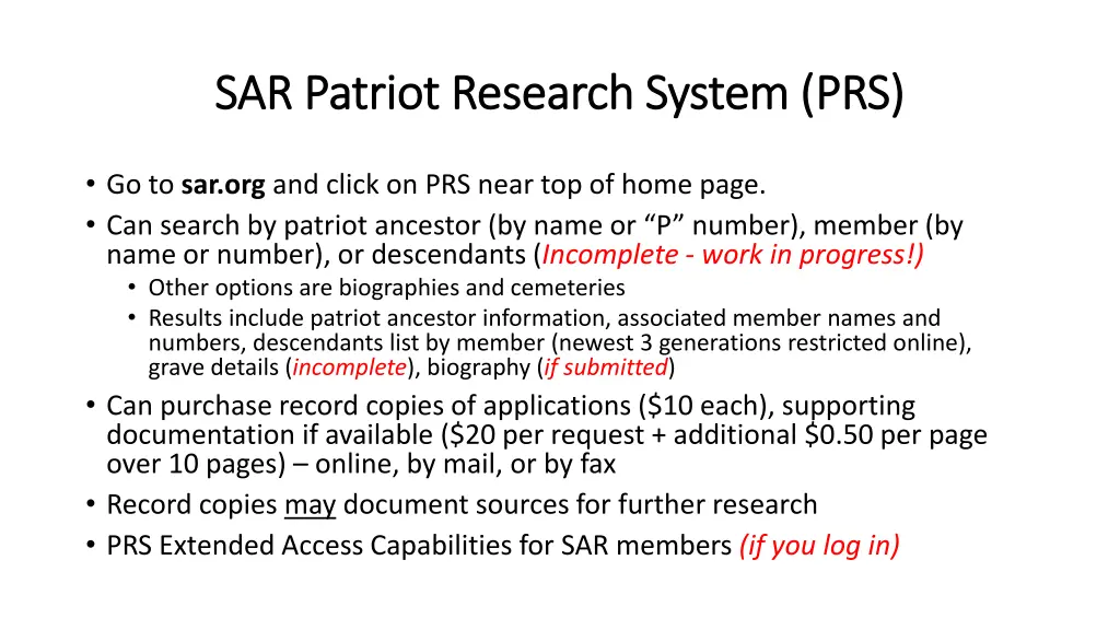 sar patriot research system prs sar patriot