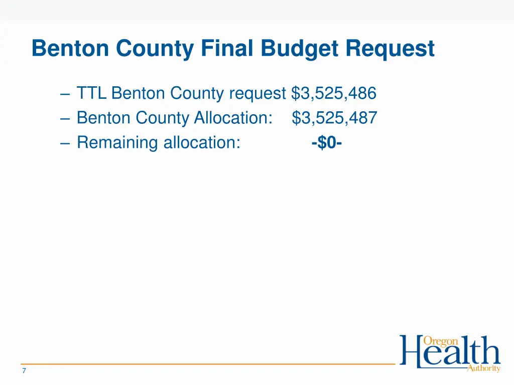 benton county final budget request