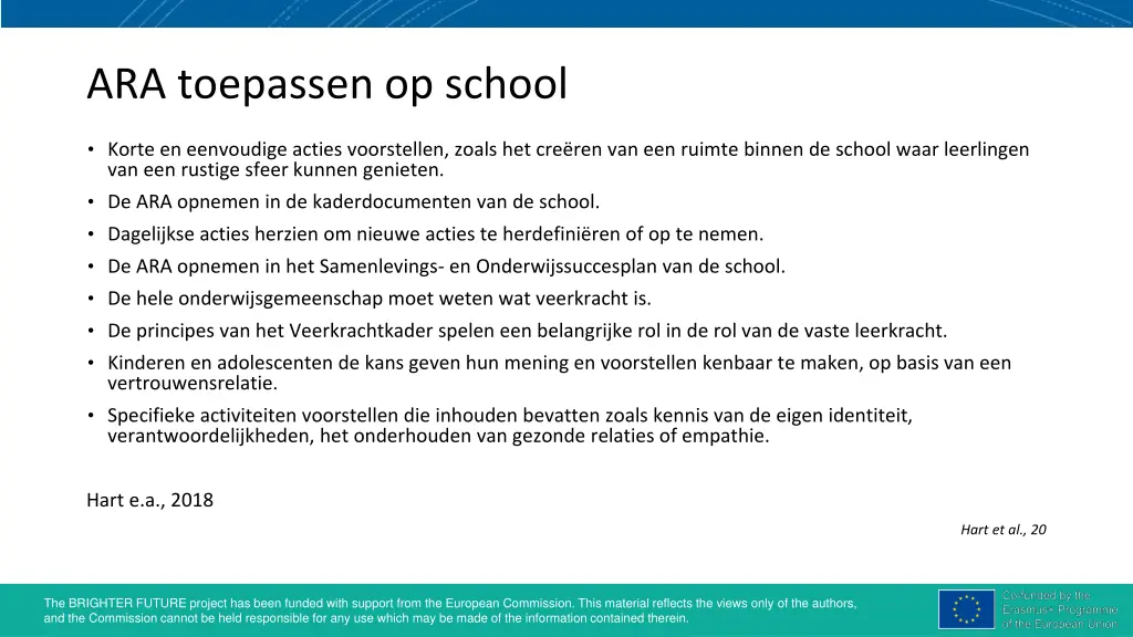 ara toepassen op school