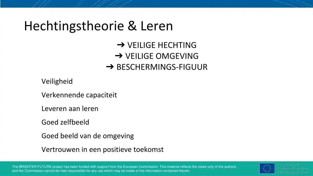 hechtingstheorie leren