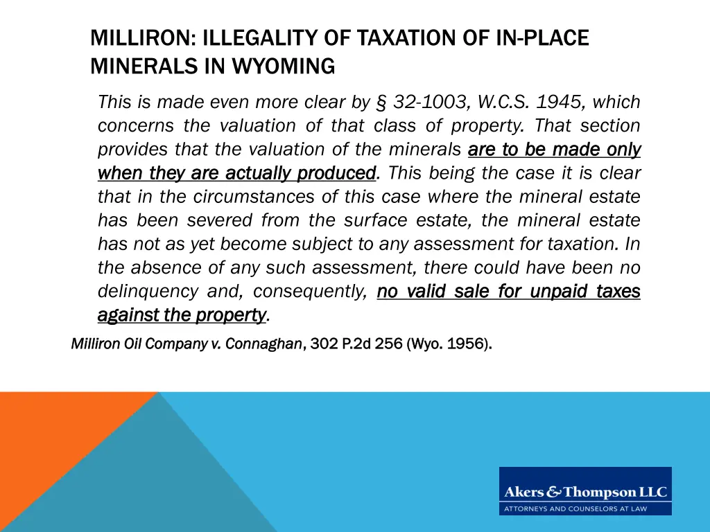 milliron illegality of taxation of in place 1