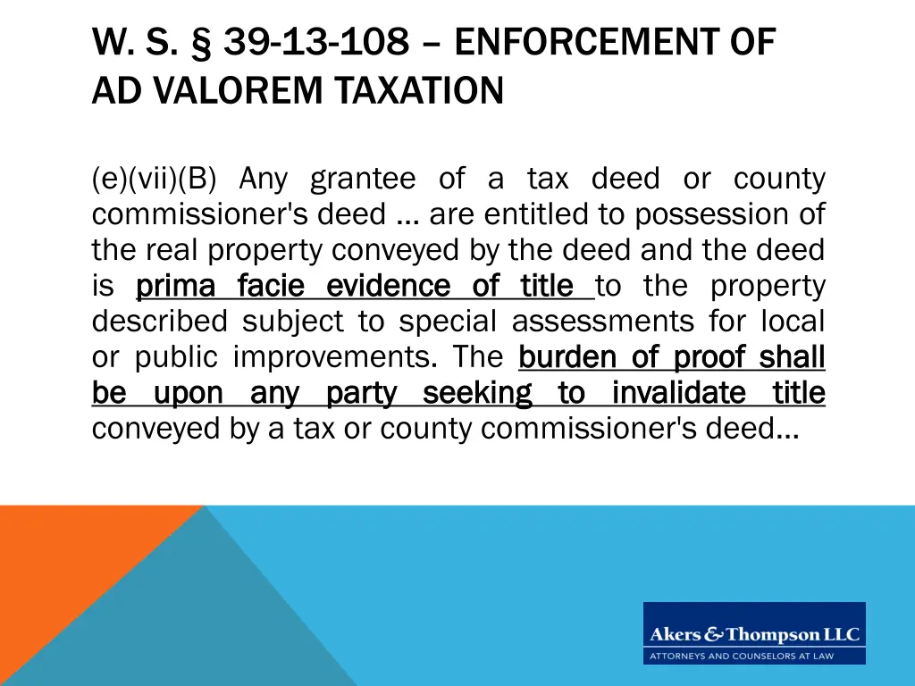 w s 39 13 108 enforcement of ad valorem taxation 1