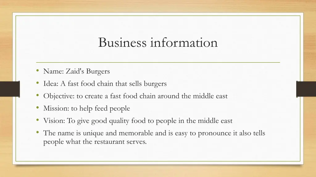 business information