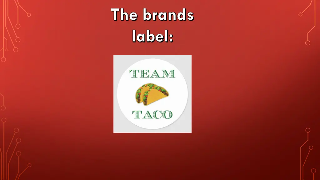 the brands label