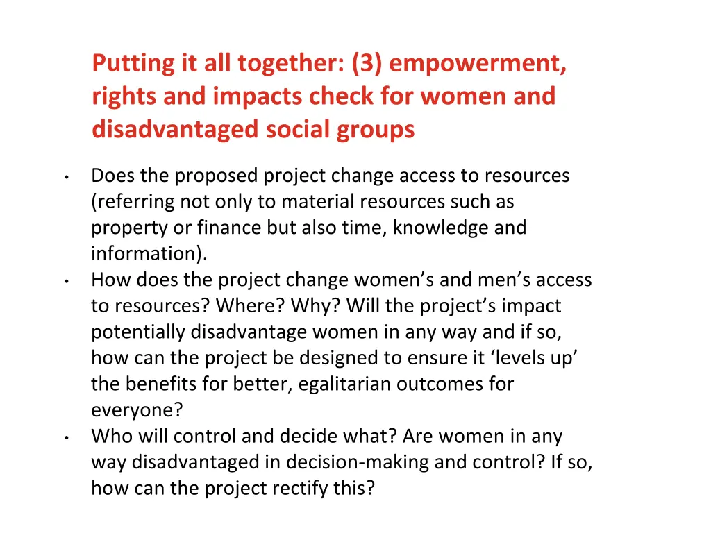 putting it all together 3 empowerment rights 1