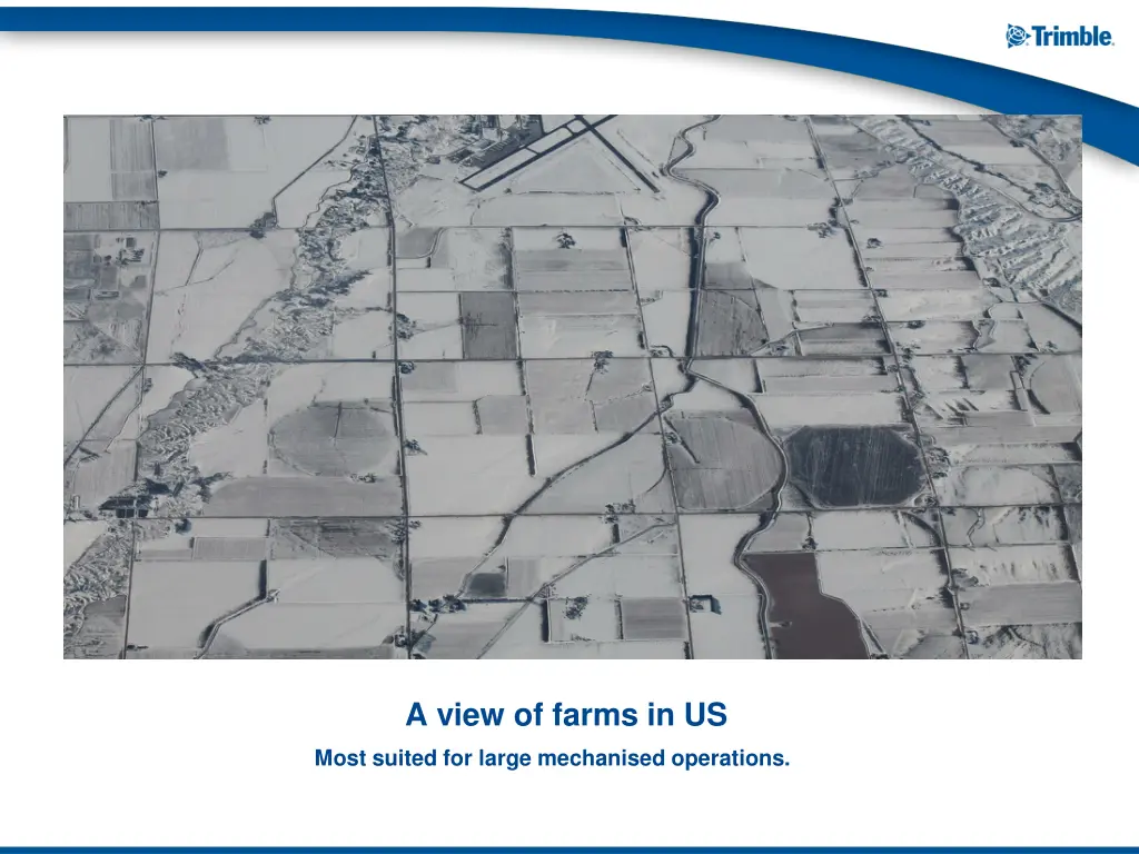 a view of farms in us