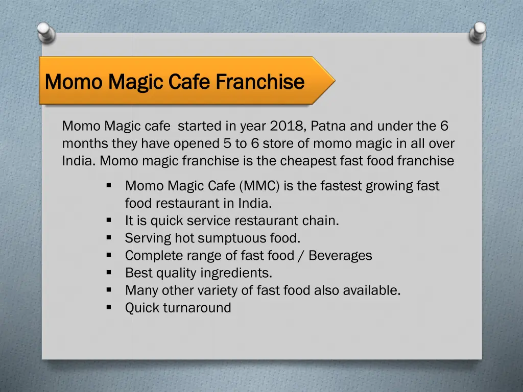 momo momo magic cafe franchise magic cafe