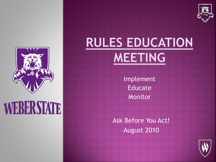 rules education meeting