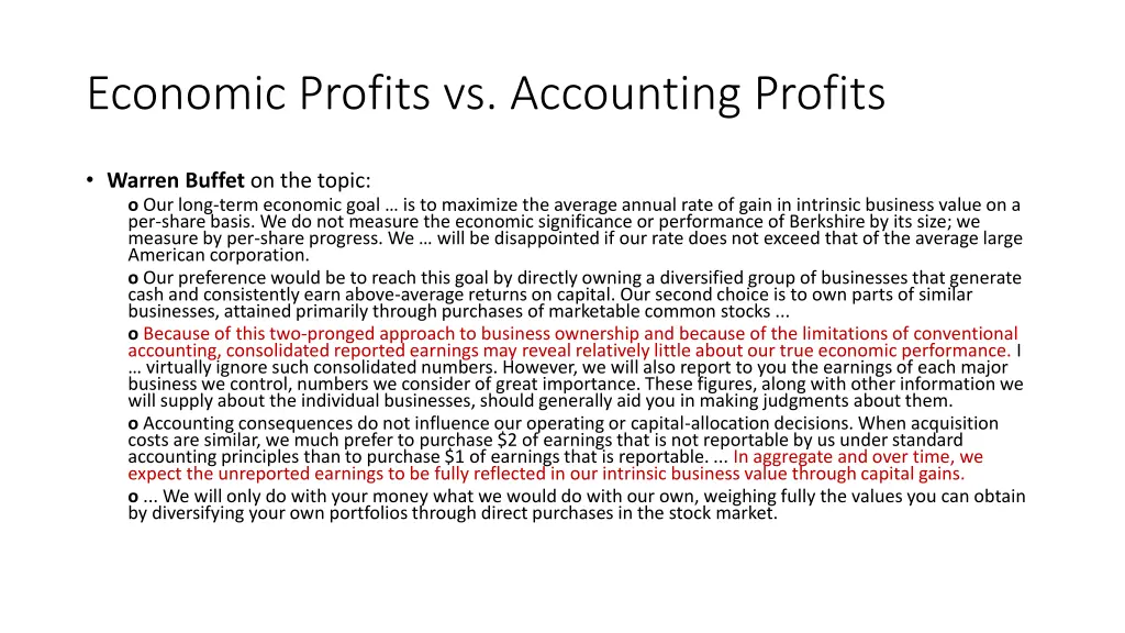 economic profits vs accounting profits