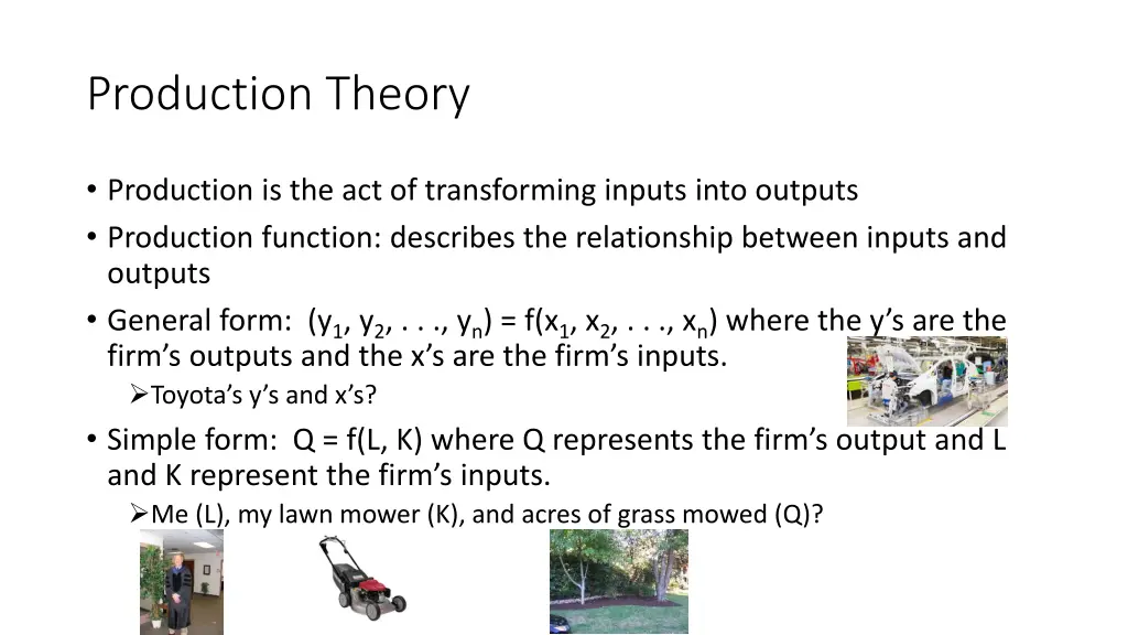 production theory