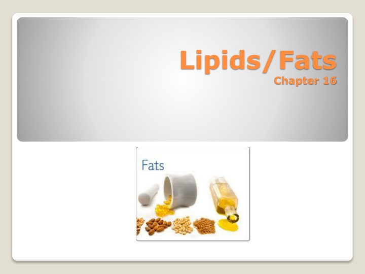 lipids fats