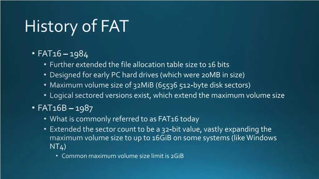 history of fat 1